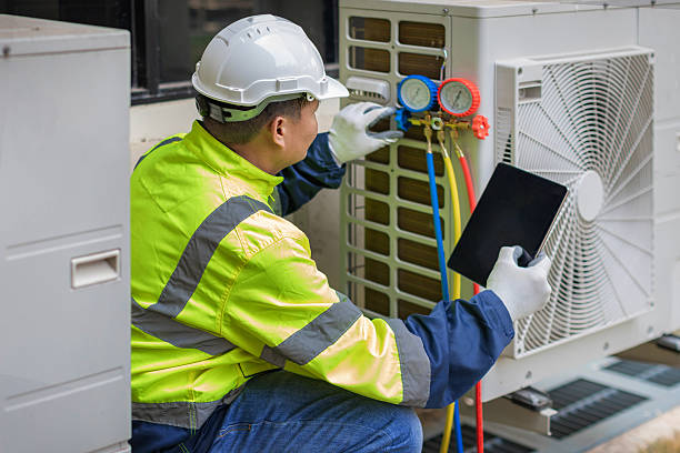 Professional Ductwork Repair technician working in Chester, MD